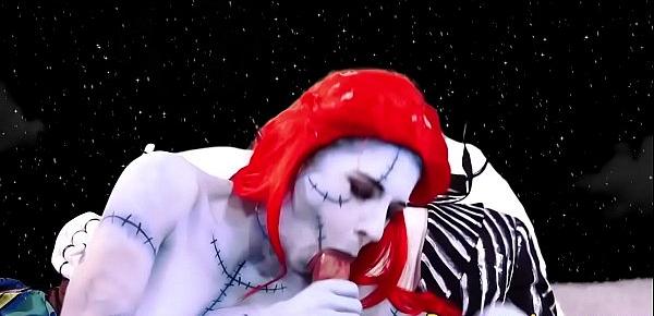  Emo goth doll rides cock